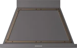 Ilve UANB40MGB Ilve Uanb40Mgb Nostalgie 40" Hood In Matte Graphite With Bronze Trim