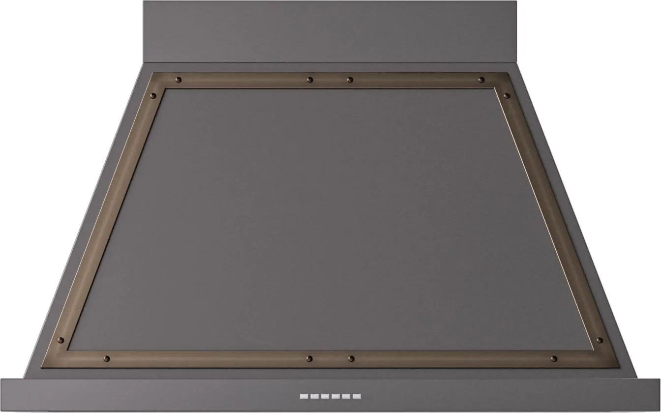 Ilve UANB40MGB Ilve Uanb40Mgb Nostalgie 40" Hood In Matte Graphite With Bronze Trim