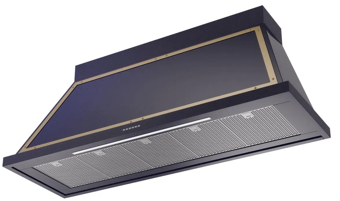 Ilve UANB60MBG Nostalgie 60 Inch Blue Wall Mount Range Hood