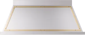 Ilve UANB60SSG Ilve Uanb60Ssg Nostalgie 60" Hood In Stainless Steel With Brass Trim
