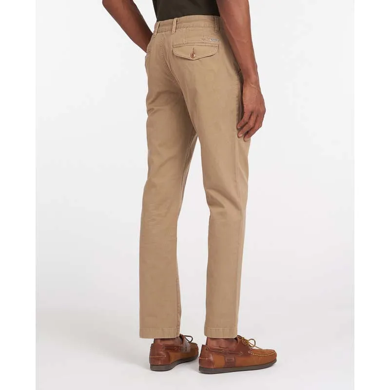 Weekend Flash Offer Barbour Neuston Twill Mens Trousers - Stone