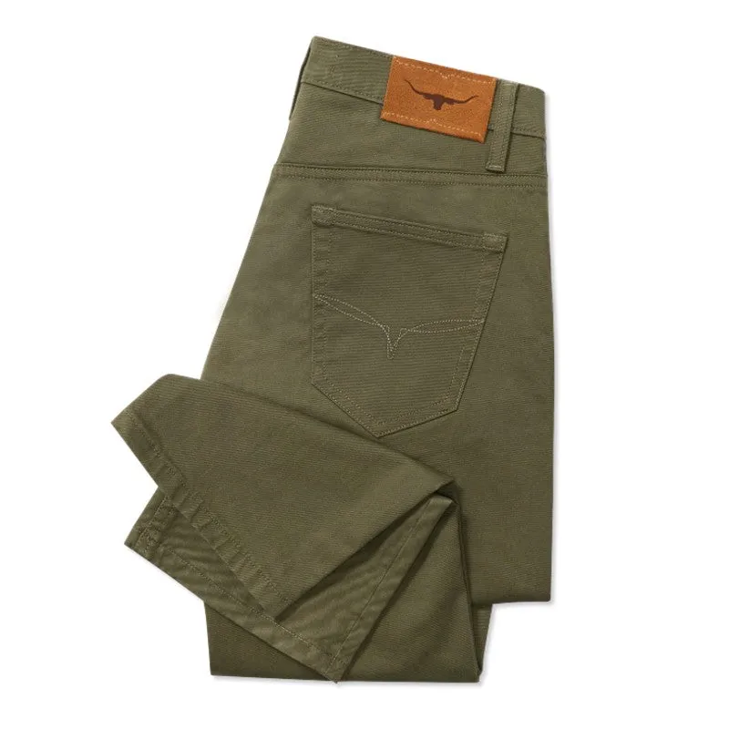 Steal the Deal Now R.M.Williams Ramco Ii Drill Mens Jeans - Olive