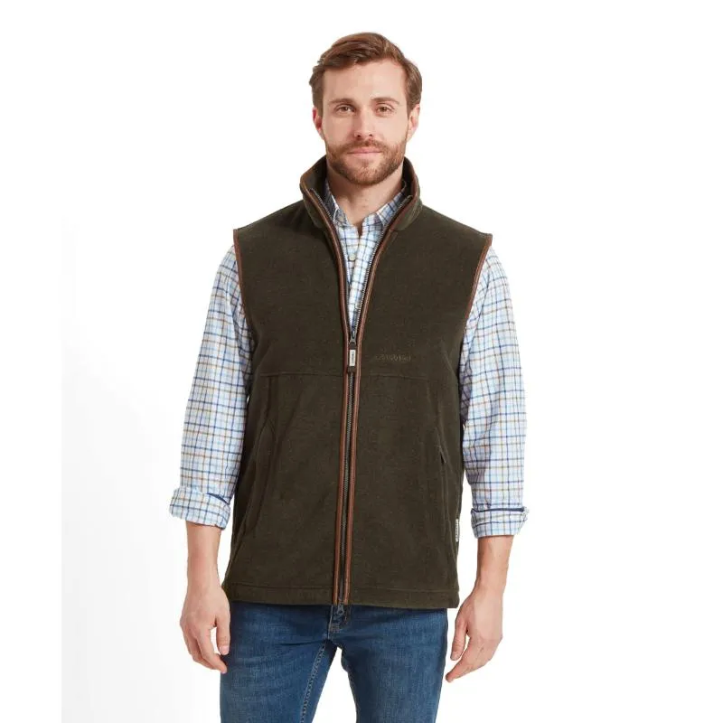 Schoffel Oakham Fleece Gilet - Dark Olive Save More Online