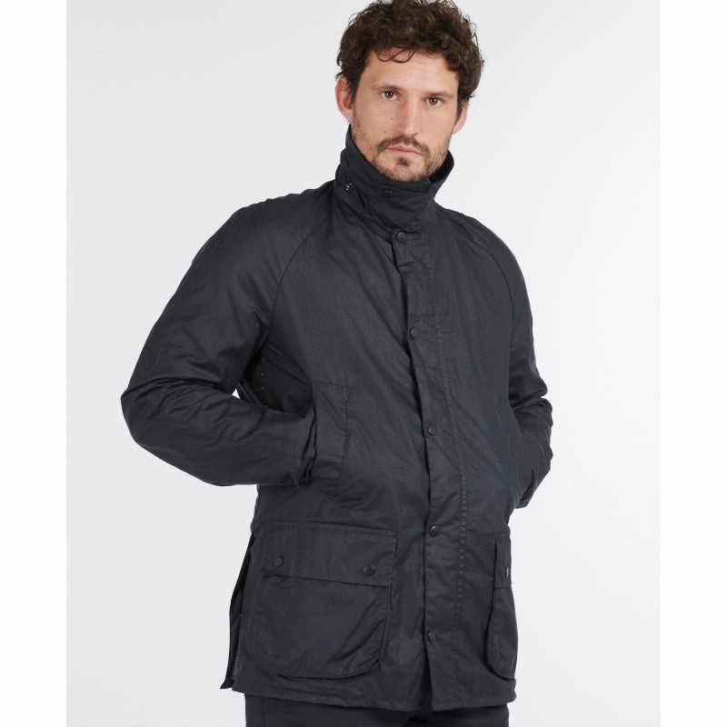 Barbour Ashby Mens Lightweight Wax Jacket - Royal Navy Perfect Gift Sale