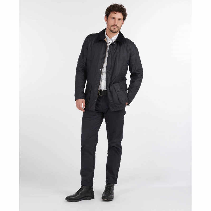Best Seller Discount Special Deals Online Barbour Ashby Mens Lightweight Wax Jacket - Royal Navy