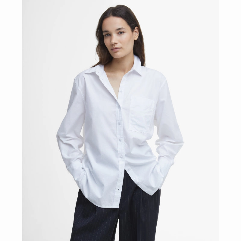 Big Savings Event Today Only Hot Sale Barbour Josephine Ladies Shirt - White