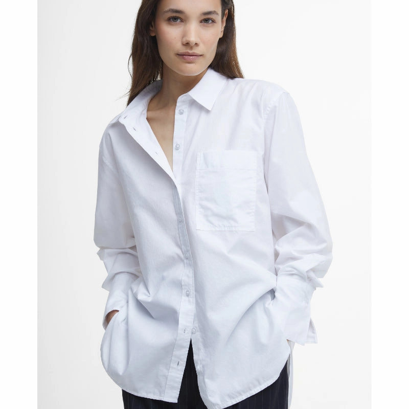 Today Only Hot Sale Dont Miss This Deal Barbour Josephine Ladies Shirt - White