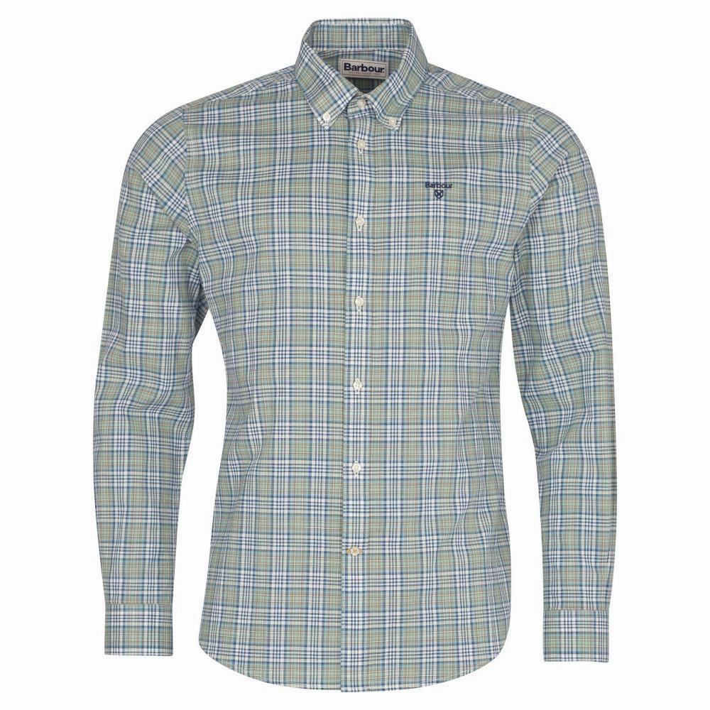 Barbour Spillman Mens Shirt - Olive Today Only Savings Trending Deals Today