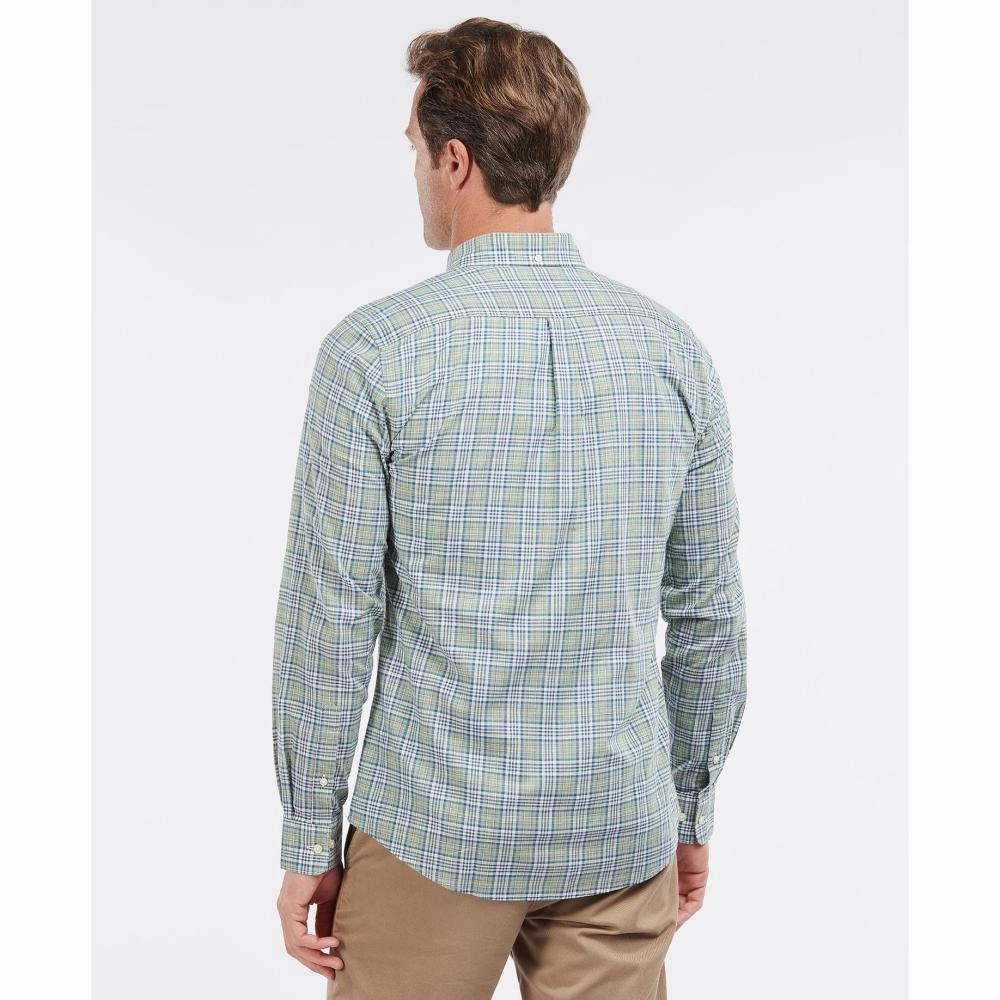 Special Steal Event Barbour Spillman Mens Shirt - Olive
