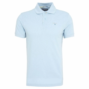 Barbour Tartan Pique Mens Polo Shirt - Niagara Mist Hot Picks Today EndofWeek Deals