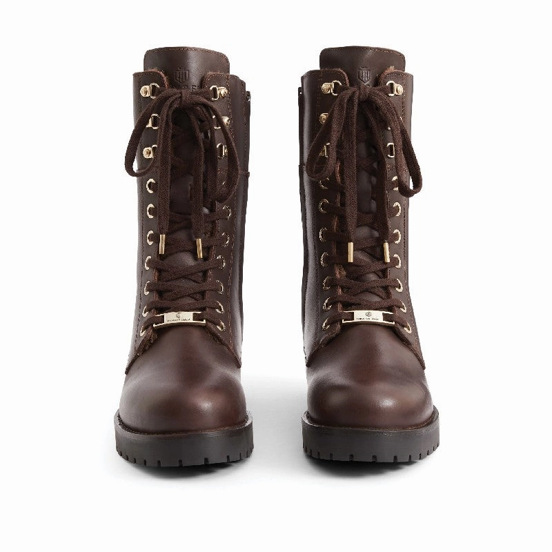 Clearance Event Special Deals Online Fairfax & Favor Anglesey Ladies Shearling Lined Boot - Mahogany Leather