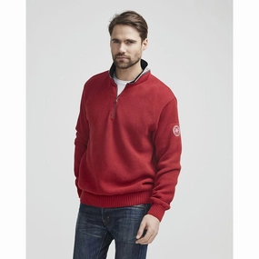 Holebrook Classic Windproof Mens 1/4 Zip Jumper - Red Hot Offer Inside Online Exclusive Offer