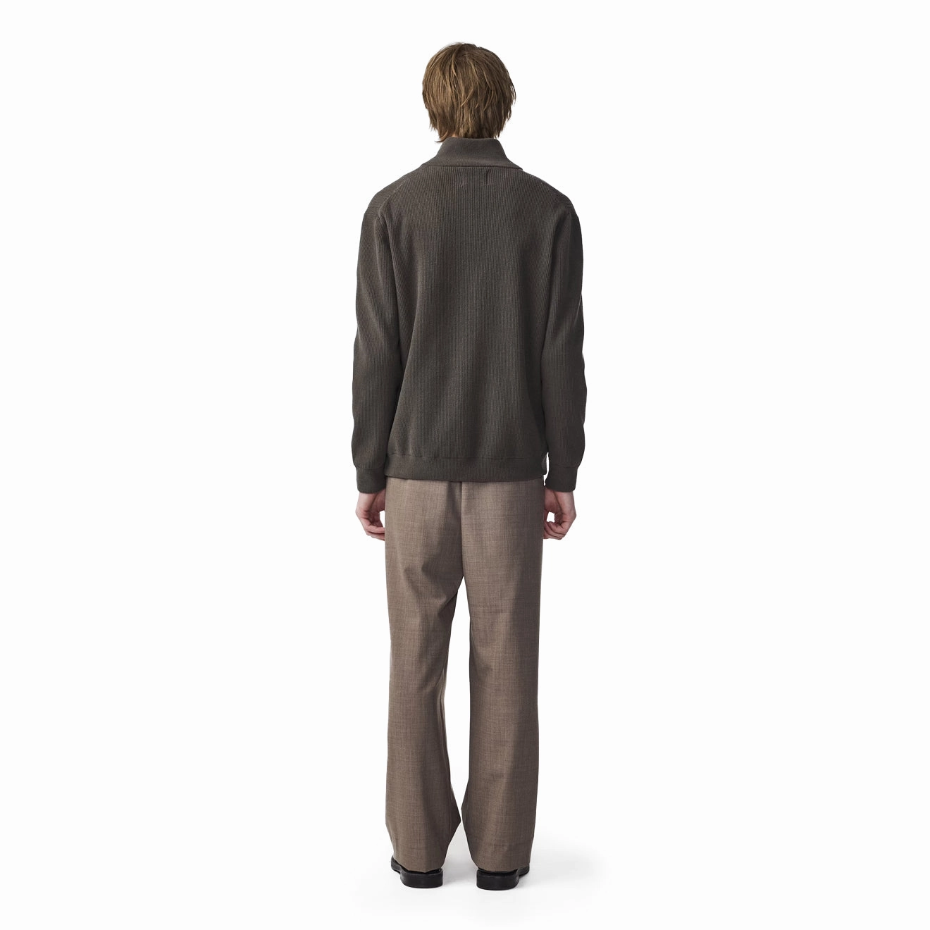 Dont Miss Out Nn07 Danny Full Zip Knit Dark Army