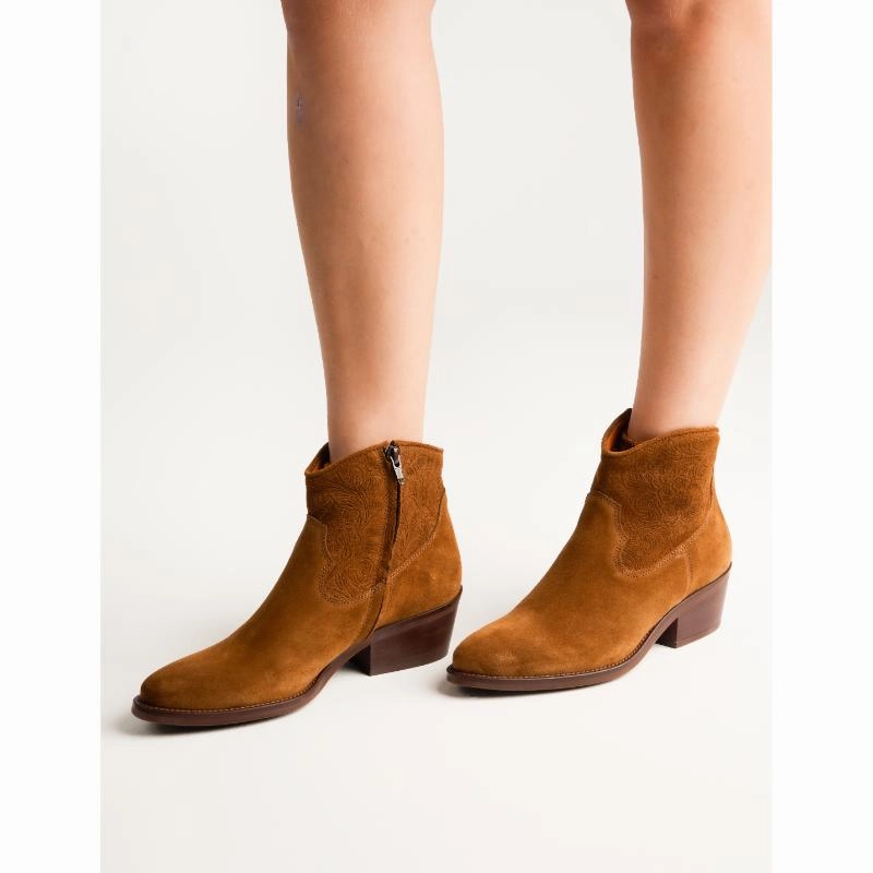 Penelope Chilvers Cassidy Cordoban Ladies Suede Boot - Peat Exclusive Online Deal