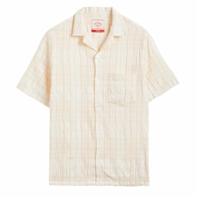 Portuguese Flannel Malcom S/S Shirt Cream Special Steal Event