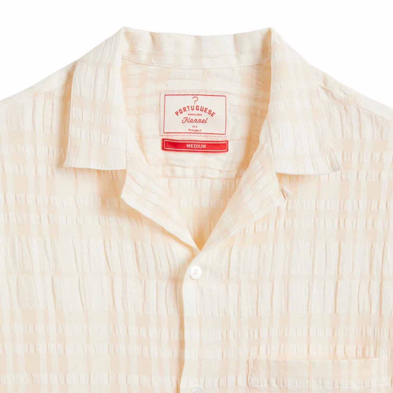 Portuguese Flannel Malcom S/S Shirt Cream Today Only Special