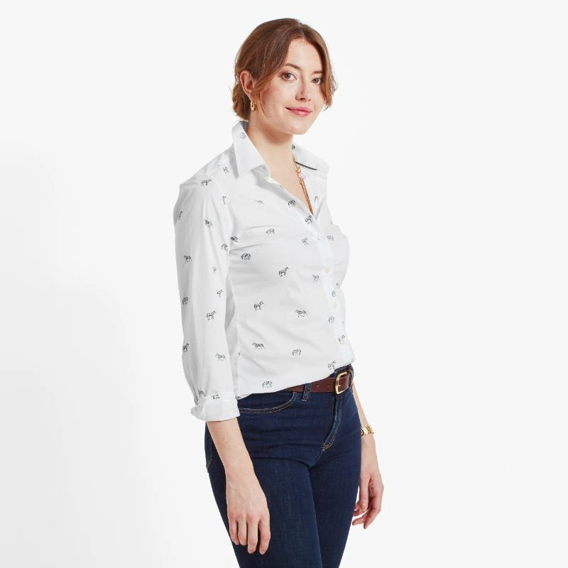 MustHave Deals Schoffel Ladies Norfolk Shirt - Zebra Print