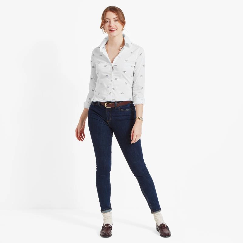 Schoffel Ladies Norfolk Shirt - Zebra Print Big Savings Today