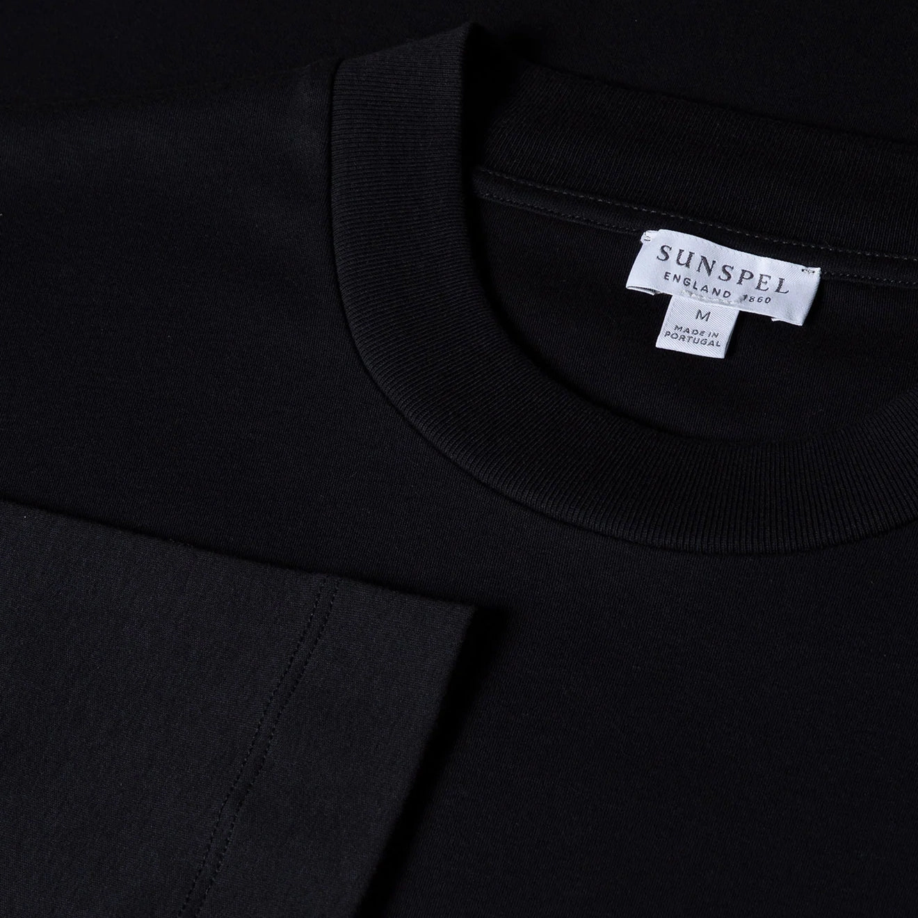 Sunspel Long Sleeve Heavyweight T-Shirt Black Online Exclusive Savings Todays Hot Pick