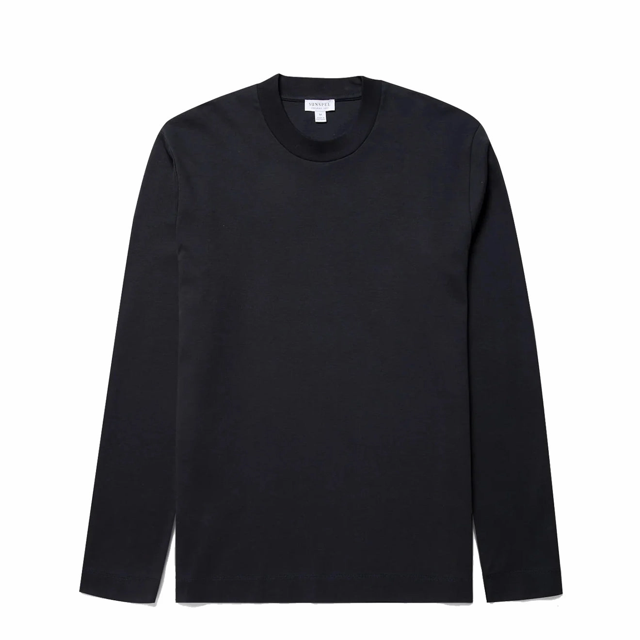 Sunspel Long Sleeve Heavyweight T-Shirt Black Flash Sale Now