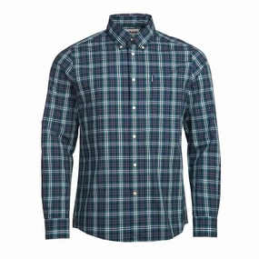Flash Pick Today Trendy Picks Today Barbour Highland Check 8 Mens Tailored Shirt - Forest