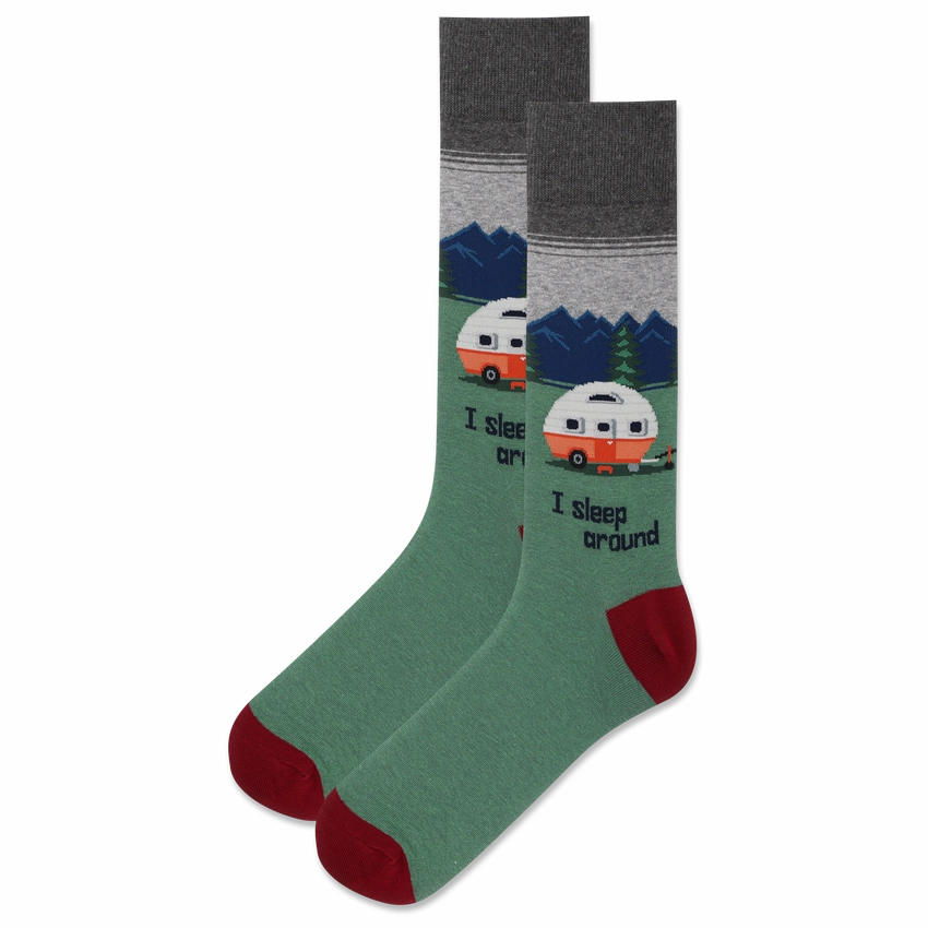 Exclusive Online Deal Men'S I Sleep Around Crew Sock
