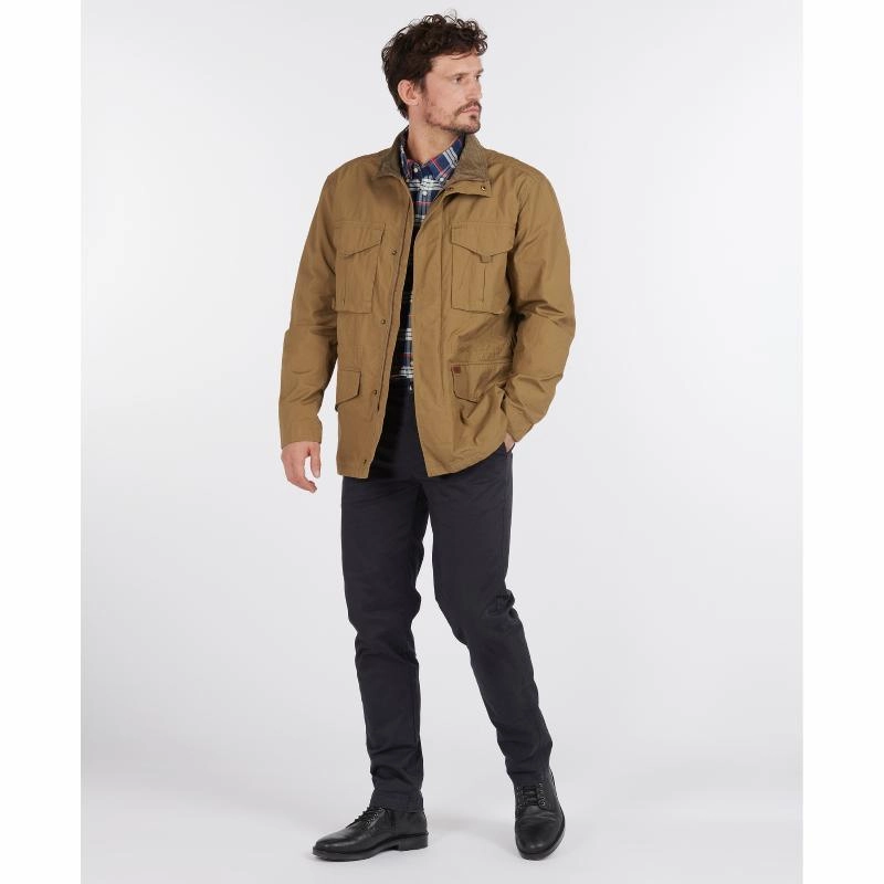 Special Steal Event Barbour Peterkin Casual Mens Jacket - Stone