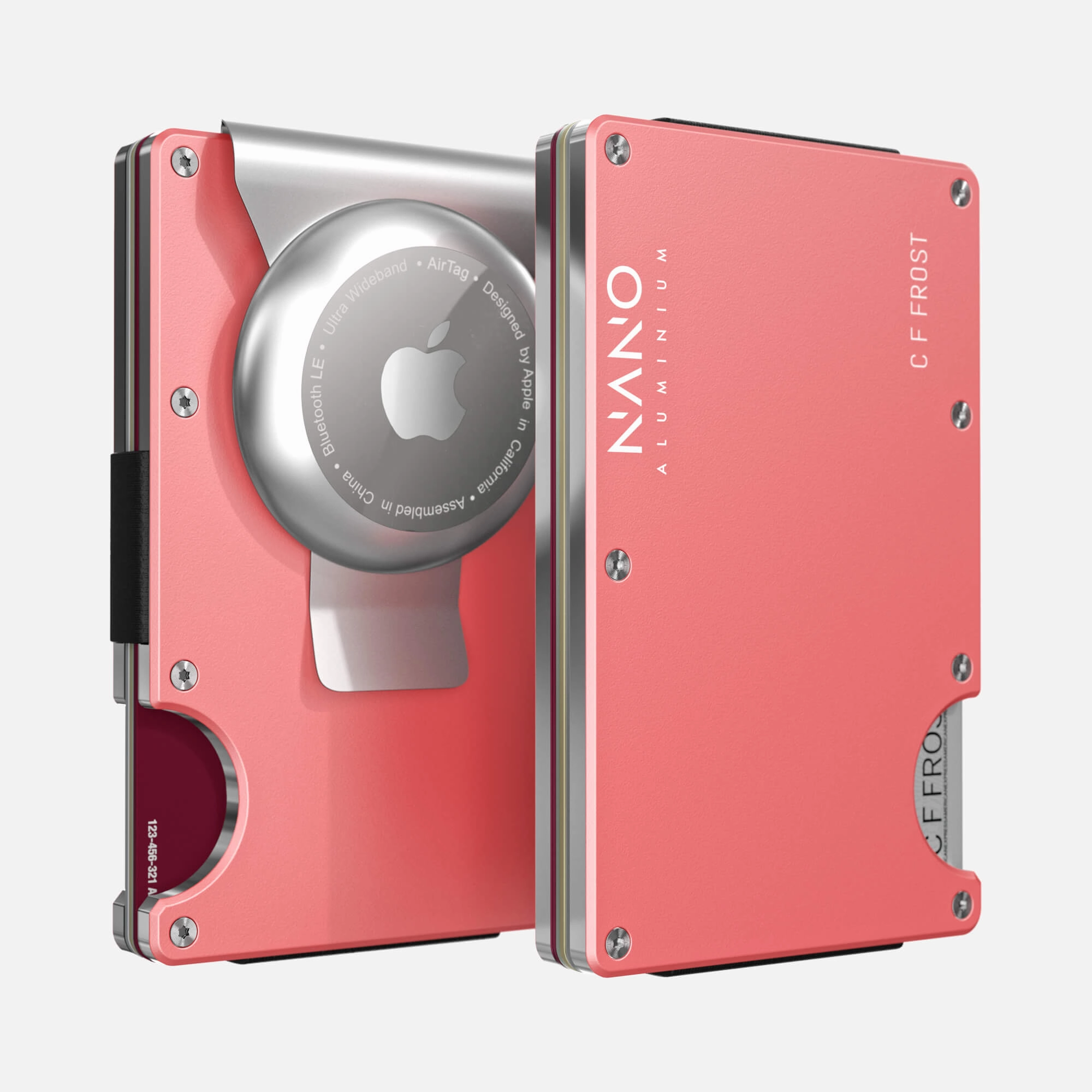 Personalised Airtag Money Clip Wallet (Sunset Blush) Mega Discount Today