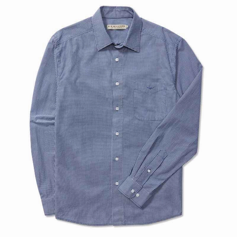 Today Only Hot Pick R.M.Williams Classic Mens Shirt - Navy/White