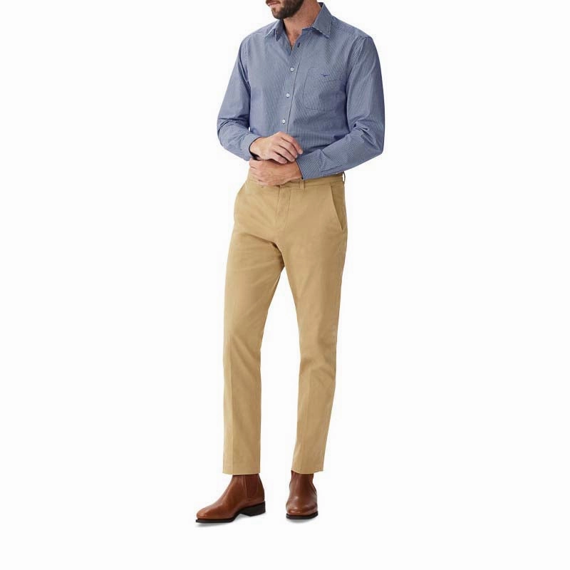 Online Exclusive Savings R.M.Williams Classic Mens Shirt - Navy/White