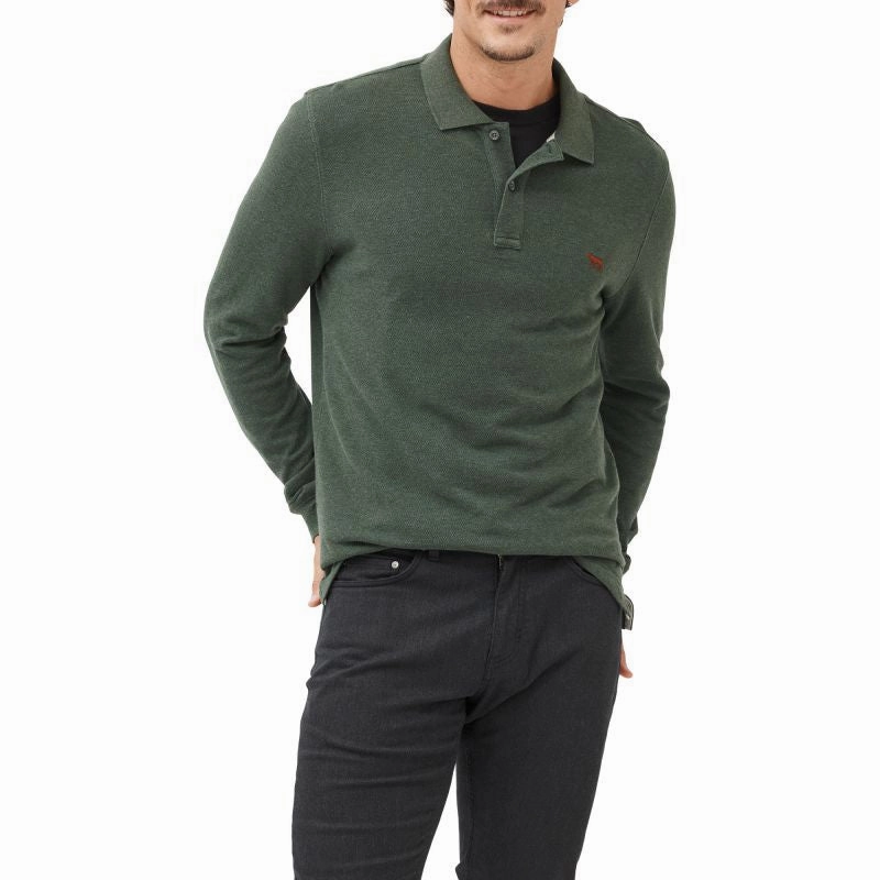 Rodd & Gunn Gunn Long Sleeve Mens Polo Shirt - Moss MustHave Items