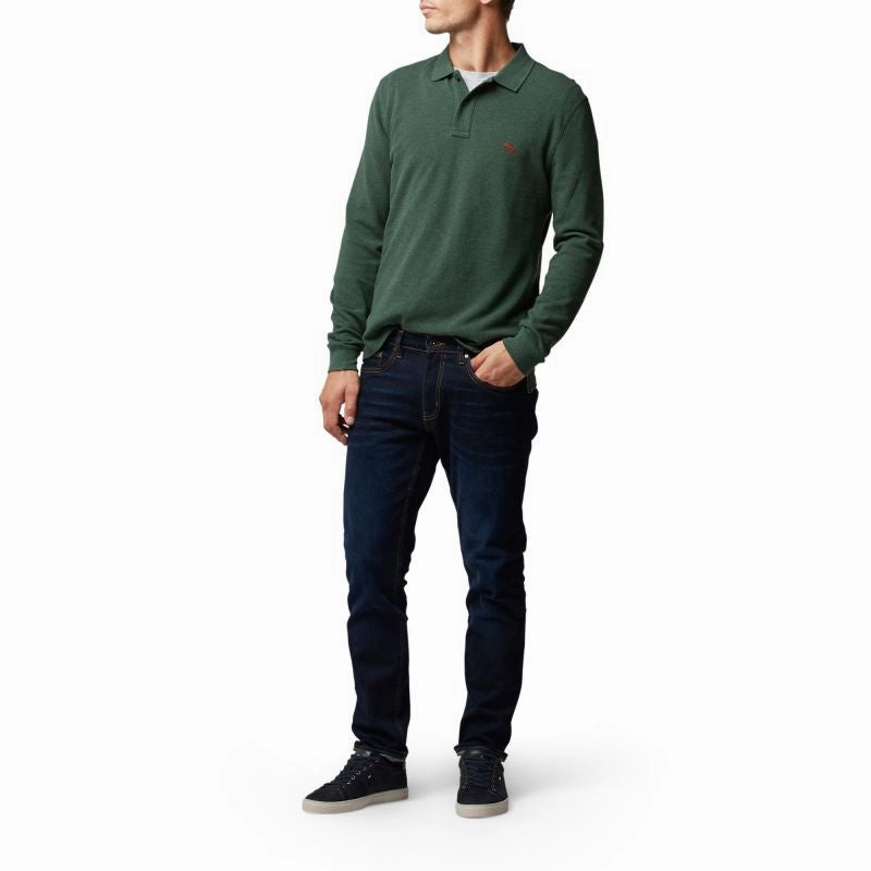 Mega Hot Offer Rodd & Gunn Gunn Long Sleeve Mens Polo Shirt - Moss