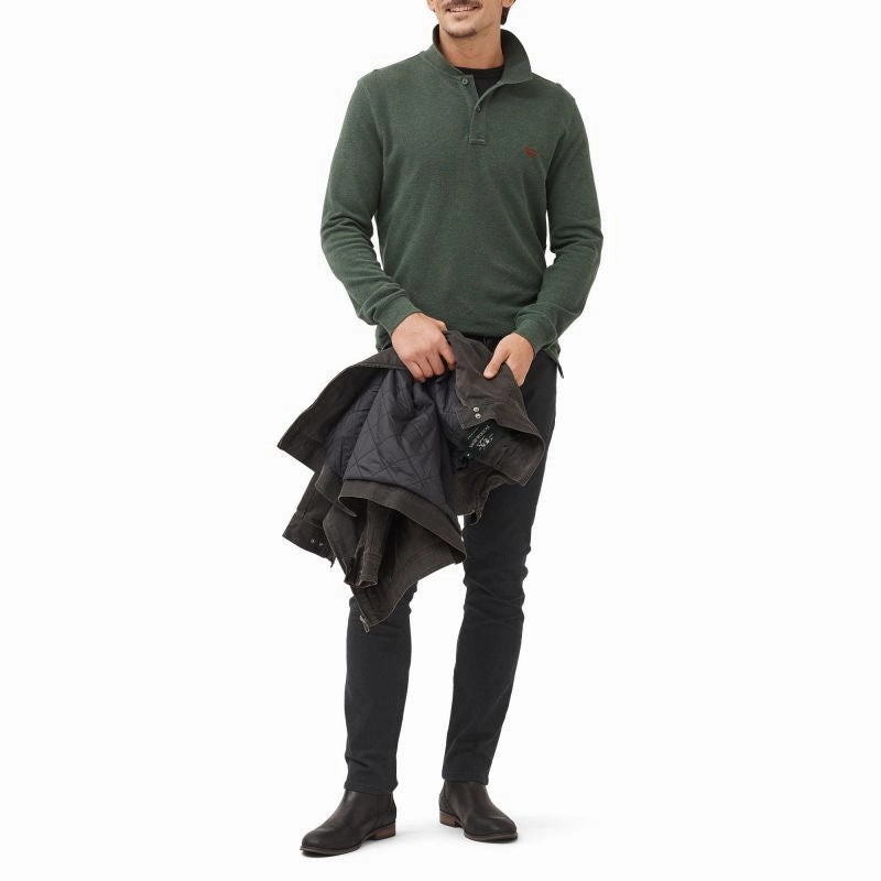 MustHave Deal Flash Deal Alert Rodd & Gunn Gunn Long Sleeve Mens Polo Shirt - Moss