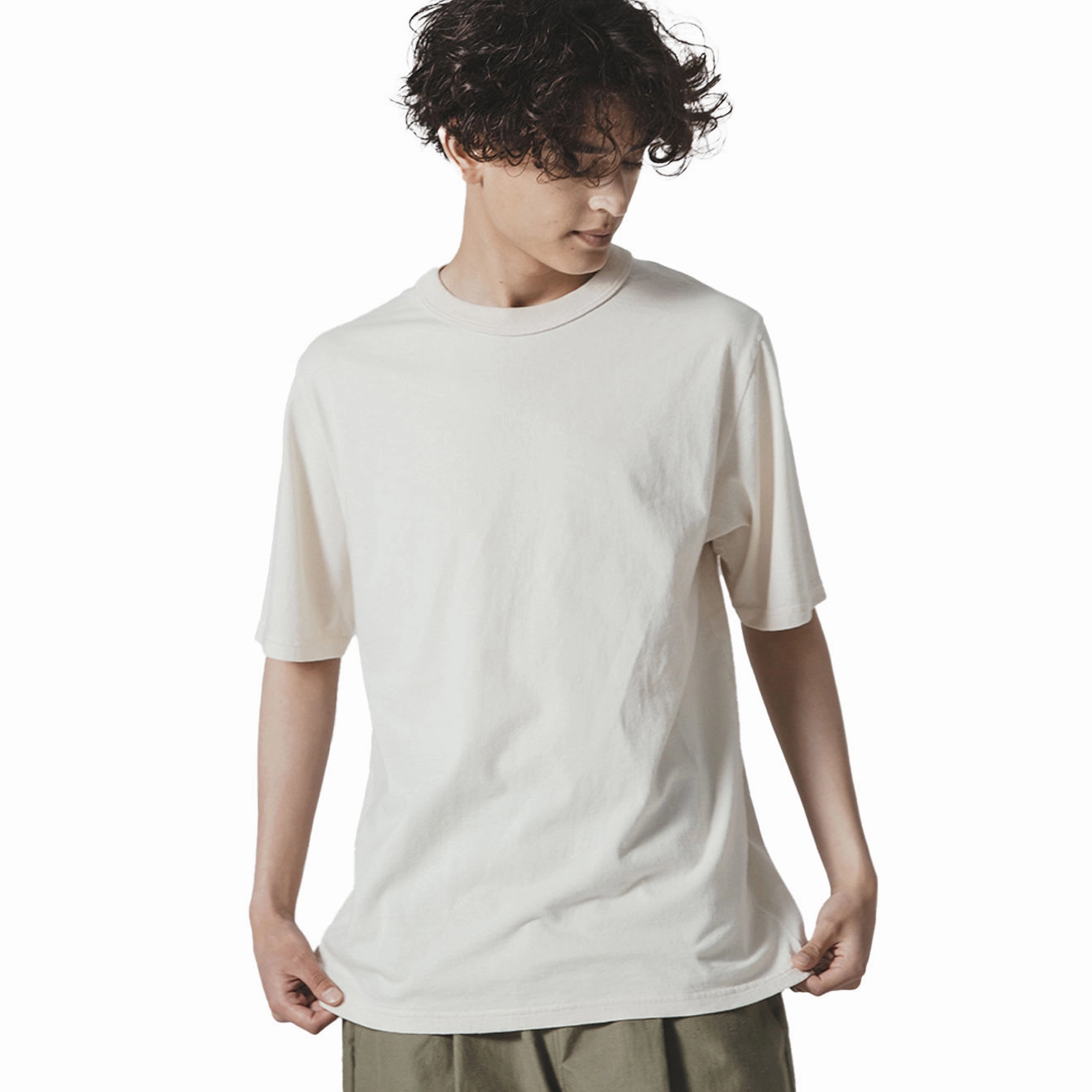 Jackman Lead-Off T-Shirt Ecru Flash Deal Alert Hot Price Drop