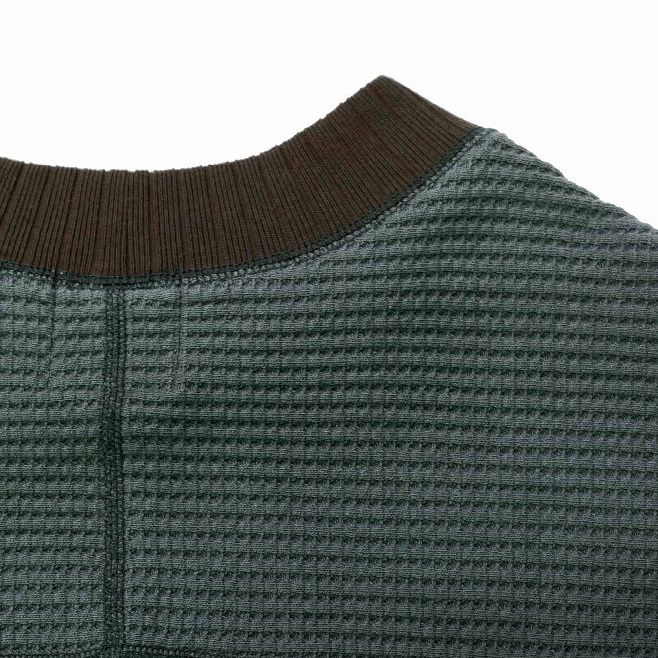 Jackman Waffle Mid-Neck Ivy / Wood Trending Hot Deal Flash Discount Today