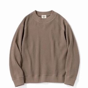 Todays Hot Pick Jackman Waffle Mid-Neck Sepia