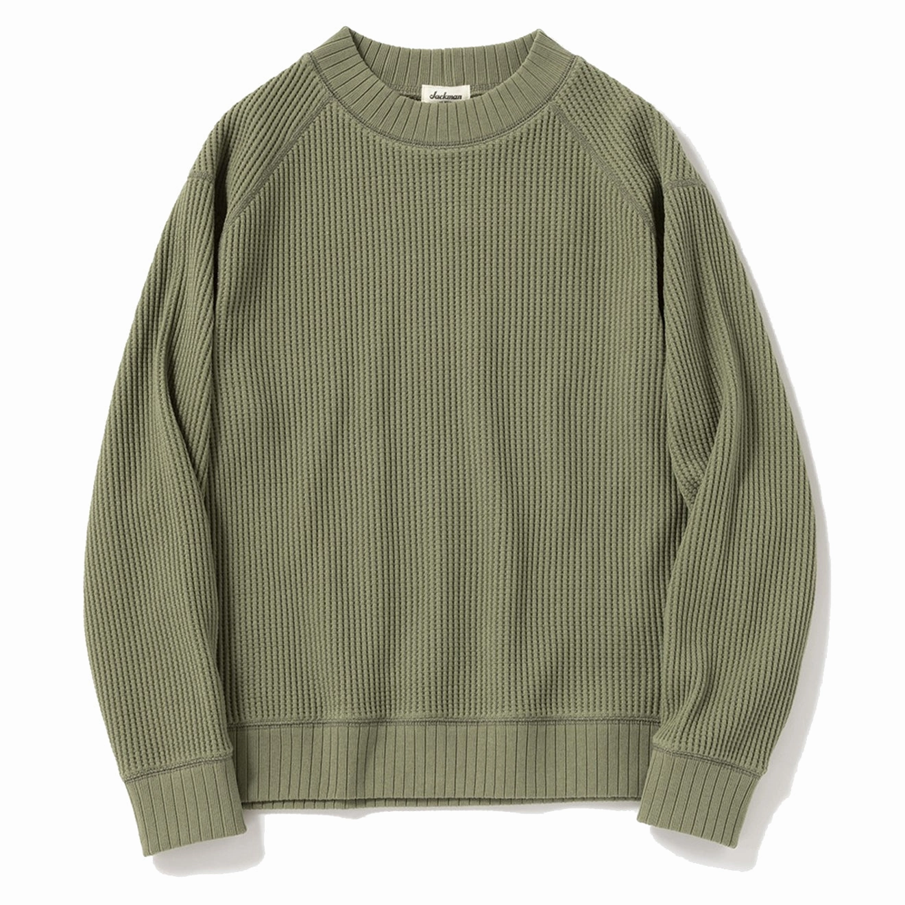 Hot Offer Event Jackman Waffle Midneck Olive