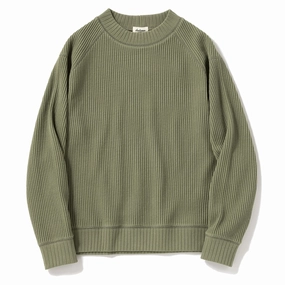 Jackman Waffle Midneck Olive New Arrival Discount