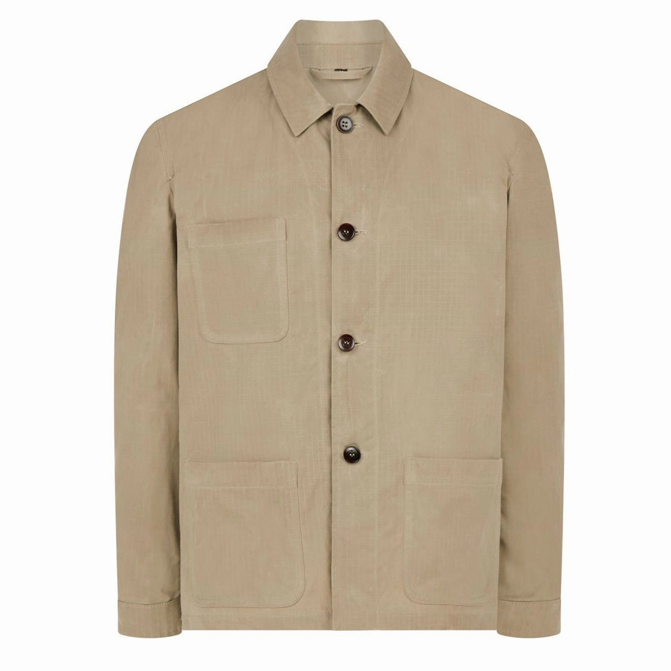 James Purdey Ripstop Chore Jacket Beige Instant Savings Inside Dont Miss Todays Deal