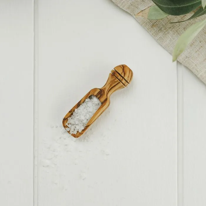 Just Slate Olive Wood Salt Scoop