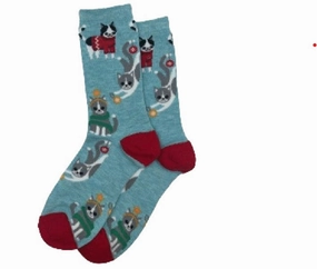 Hot Discount Deal Hot Offer Ending Soon K.Bell  Women'S Christmas Cat Crew Socks