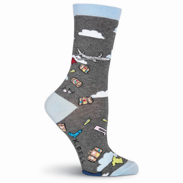 Gift Sale Event K.Bell Women'S Lost Luggage Crew Socks