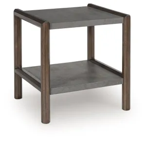 Kallenny - Brown / Gray - Rectangular End Table