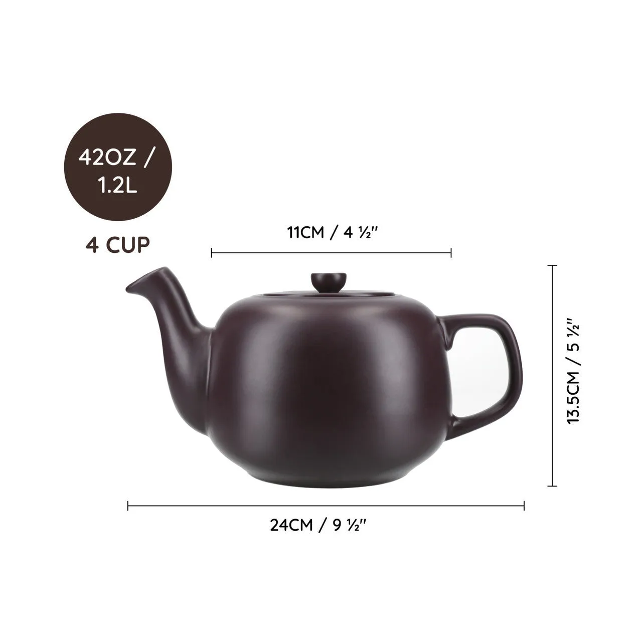 La Cafetiere Green 1.2 Litre Ceramic Teapot