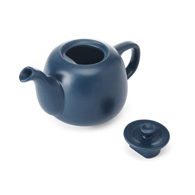 La Cafetiere Navy 600ml Ceramic Teapot