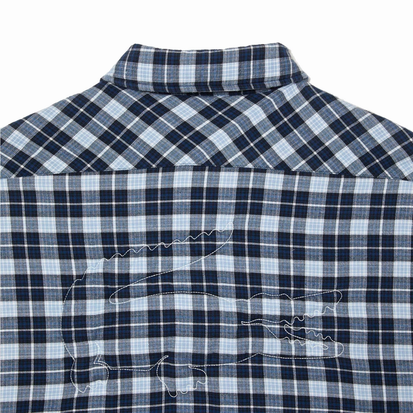 Lacoste Checked Overshirt With Quilted Lining Navy Blue / White Limited Edition Offer Grab Your Savings