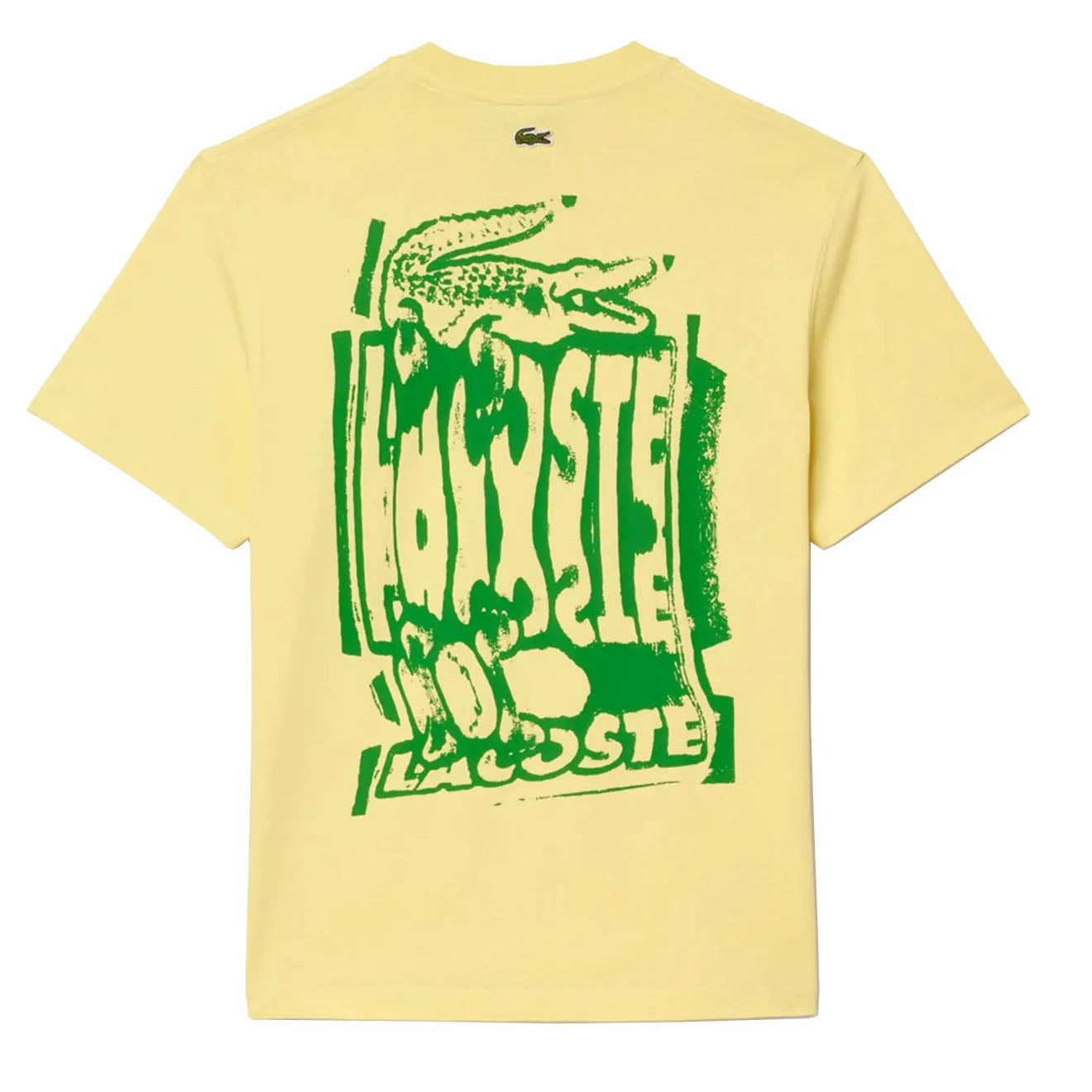 Lacoste Crocodile Blur Graffiti S/S Tee Yellow Flash Pick Today