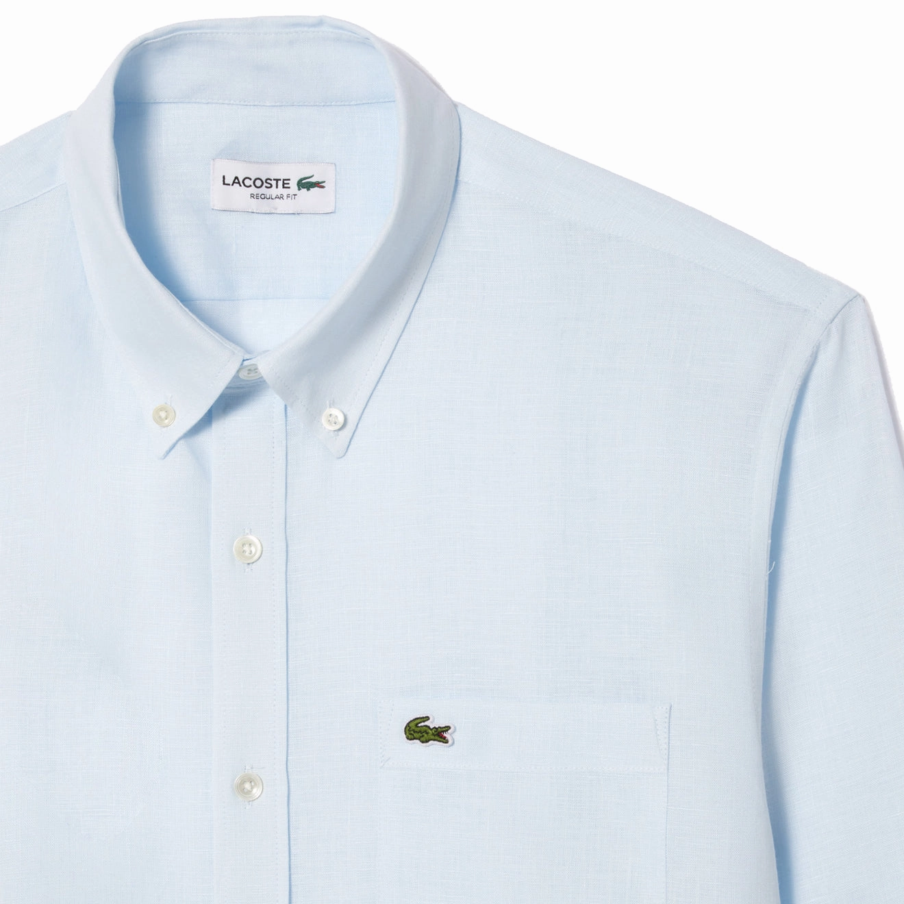 Dont Miss This Deal Lacoste Linen Shirt Light Blue