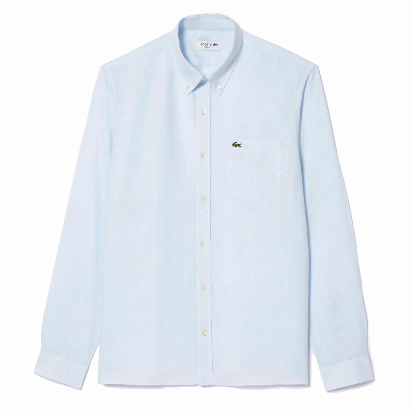 Instant Deal Today Lacoste Linen Shirt Light Blue