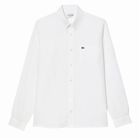 Hot Offer Event Lacoste Linen Shirt White